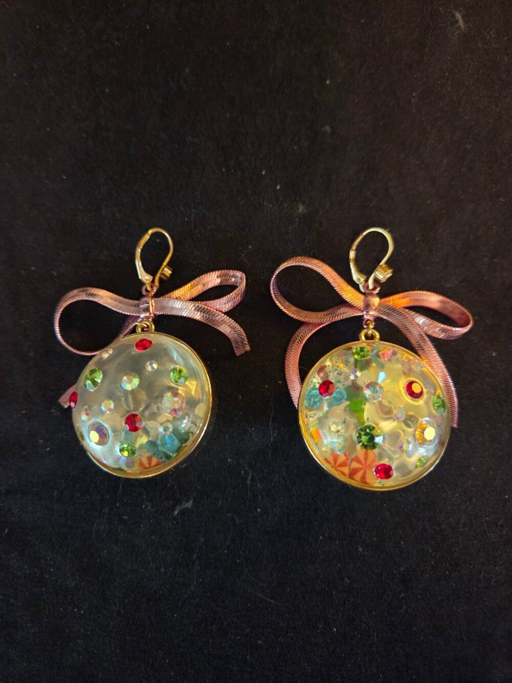 Betsey Johnson Snow Globe Earrings